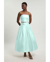 Karen Millen - Forever Twill Woven Prom Maxi Skirt - Lyst