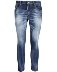 DSquared² - Skater Jean Faded Dark Jeans Cotton - Lyst