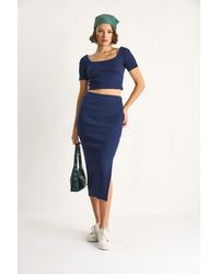 Bianco Lucci - Basic Top-Rock-Set - Lyst