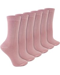 Sock Snob - Ladies 6 Pack Bamboo & Merino Wool Blend Socks - Lyst