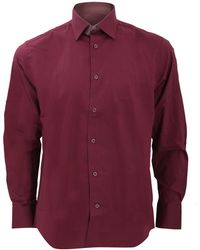Russell - Collection Long Sleeve Easy Care Fitted Shirt (Port) - Lyst