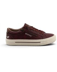 Mustang - Faux Leather Trainer Sneaker Casual Shoes - Lyst