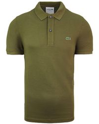 Lacoste - Classic Fit Khaki Poloshirt - Lyst