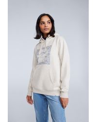 Mountain Warehouse - 'Maya' Graphic Hoodie With Front Kangaroo Pocket Cosy Pullover Cotton - Lyst