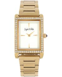 Sophie & Freda - And Wilmington Bracelet Watch W/Swarovski Crystals - Lyst