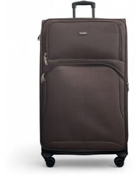 Infinity Leather - Expandable Soft Extra Large 8 Wheel Lightweight Suitcase Luggage Travel Bags Nylon - Lyst