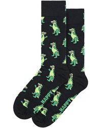 Happy Socks - Quirky Dinosaur Print Sneaker Socks - Lyst