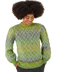 Roman - Space Dye Stripe Knit Jumper - Lyst