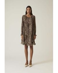 James Lakeland - Leopard Print Wave Hem Dress - Lyst