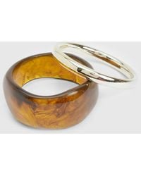 Boohoo - Resin Chunky Bangle 2 Pack - Lyst