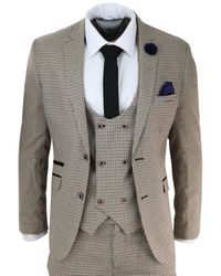 Infinity Leather - 3 Piece Check Retro Vintage Classic Suit - Lyst