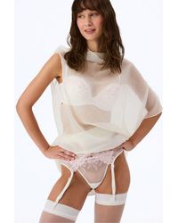 Penti - Heart Embroidered Bow Pattern Padded Push-Up Bra - Lyst