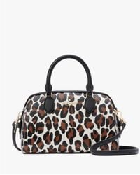Kate Spade - Madison Spotted Leopard Printed Small Dolly Duffle Crossbody - Lyst