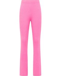 Mo - My Gebreide Broek Blonda - Lyst