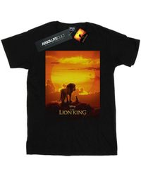 Disney - The Lion King Movie Sunset Poster T-Shirt () Cotton - Lyst