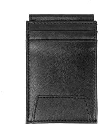 Woodland Leathers - Genuine Leather Rfid Card Holder, Slim Wallet With Id Window - Lyst