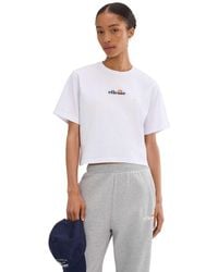 Ellesse - Ladies Silinto 2 Crop T-Shirt Cotton - Lyst