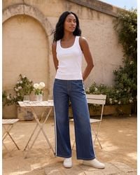 Blue Vanilla - Multi Stretch Side Stripe Deep Waistband Trousers - Lyst
