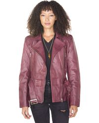 Infinity Leather - Long Biker Jacket-Quito - Lyst