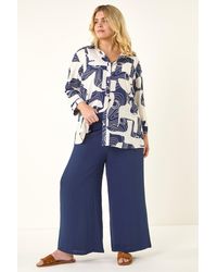 Roman - Curve Textured Geometric Shirt - Lyst