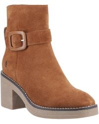 Hush Puppies - Fearne Suede Heeled Ankle Boots - Lyst