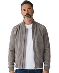 Infinity Leather - Goat Suede Ma-1 Bomber Jacket-Antalya - Lyst