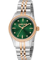 Roberto Cavalli - Stainless Steel Two Tone & Rose Color Watch - Lyst