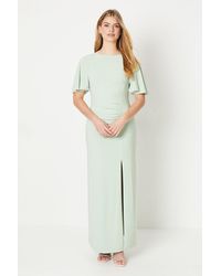 Debut London - By Coast Angel Sleeve Twist Back Jersey Bridesmaid Dress - Lyst