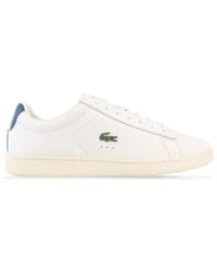 Lacoste - Carnaby Evo Leather Accent Heel Trainers - Lyst