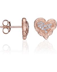 Orphelia - 'Hazel' 925 Sterling Stud Earrings - Lyst