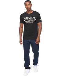 Crosshatch - Adults Cotton Tshirt Vintarge Tee Textile - Lyst