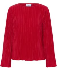 Saint Tropez - Blouse Met Lange Mouwen Zunisz Blouse Met Lange Mouwen Regular Fit Red - Lyst
