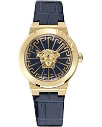 Versace - Steel Luxury Analogue Quartz Watch - Lyst