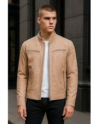 Infinity Leather - Modern Classic Quilted Biker Jacket - Lyst