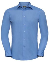 Russell - Collection Poplin Tailored Long-Sleeved Shirt (Corporate) - Lyst