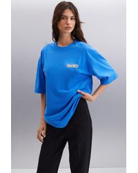 Grimelange - Oversized Crew Neck Logo T-Shirt - Lyst