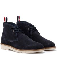 Ben Sherman - Hampton Suede Men's Navy Boots - Uk 8 - Lyst