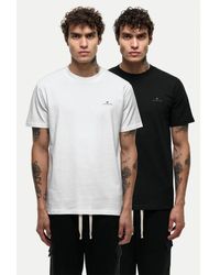 Good For Nothing - 2 Pack Cotton Blend Crew Neck Short Sleeve T Shirts - Lyst