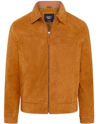 Infinity Leather - Retro Classic Suede Harrington Biker Jacket - Lyst