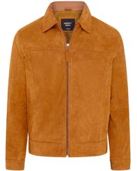 Infinity Leather - Retro Classic Suede Harrington Biker Jacket - Lyst