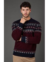 MAINE - Chunky Fairisle Pattern Christmas Jumper - Lyst