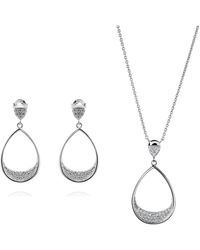 Orphelia - 'jolina' 925 Sterling Silver Set: Necklace + Earrings - Set-7490 - Lyst