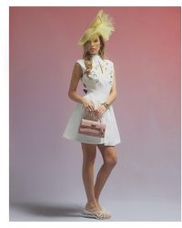 River Island - Mini Dress Premium Floral Embroidered - Lyst
