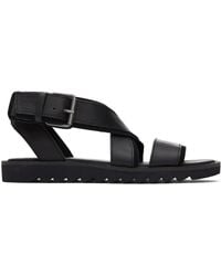 TOMS - Sidney Tread Leather Sandals - Lyst