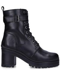 Carvela Kurt Geiger - Leather Secure Lace Up Ankle Boots Leather - Lyst