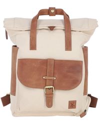 Fenland Sheepskin - Real Leather X Canvas Backpack - Lyst