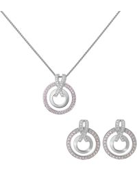 Orphelia - 'Azalea' 925 Sterling Set: Chain-Pendant + Earrings - Lyst