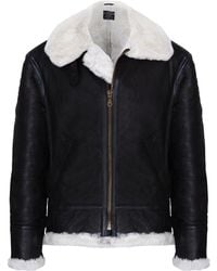 Infinity Leather - Pilot B3 Flying Shearling Sheepskin Bomber Aviator Jacket - Lyst