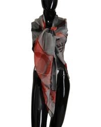 CoSTUME NATIONAL - Elegant Silk Checkered Scarf - Lyst