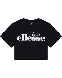 Ellesse - Silo Cropped T-Shirt - Lyst
